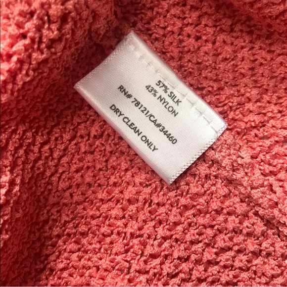 EILEEN FISHER Womens Silk/Nylon Blend 3/4 Sleeve Weave Textured Sweater Top sz M - Picture 10 of 10